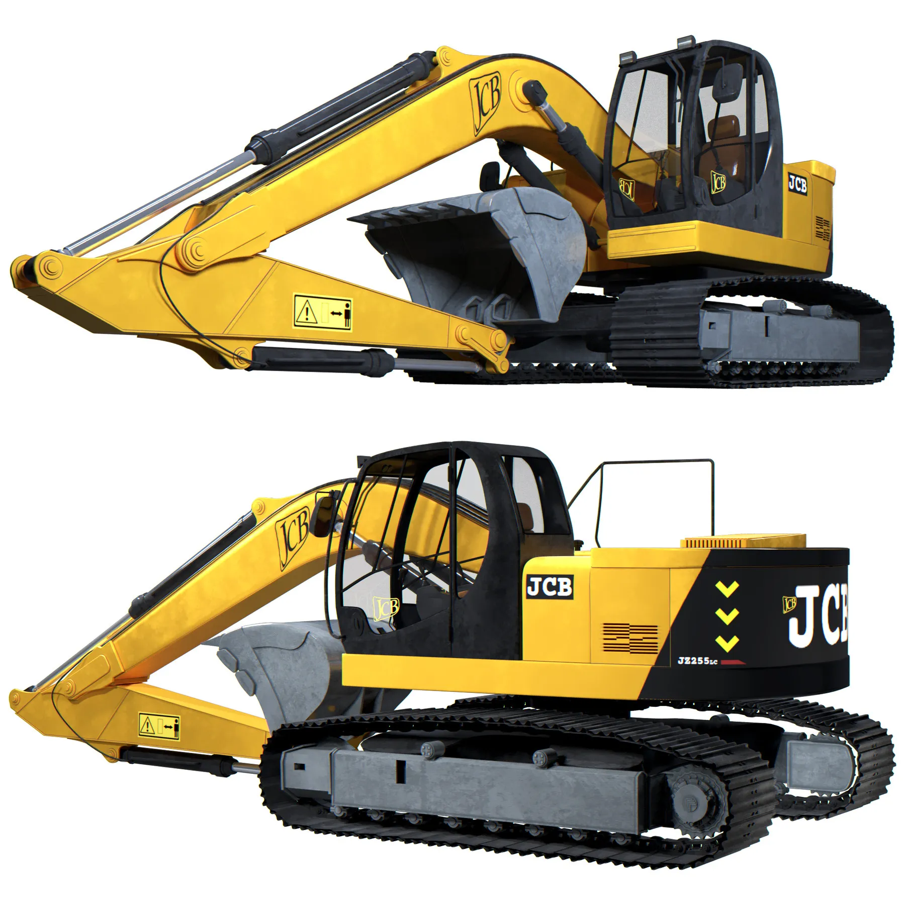 50697 jcb excavator diecast display