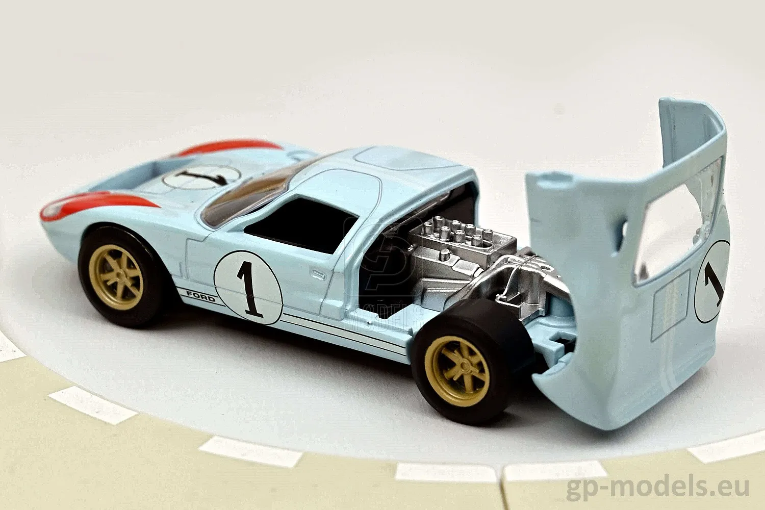 50982 ford gt40 diecast car racing history
