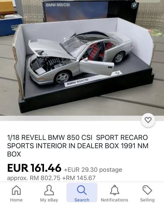 51053 bmw 850i diecast marketplace